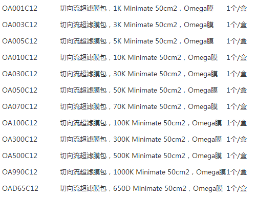 OA100C12-PALL颇尔Minimate 100K小型超滤膜包